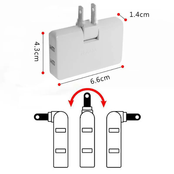 PROMO 3x1 ENCHUFE MÚLTIPLE PLANO - FlexiPlug PRO™