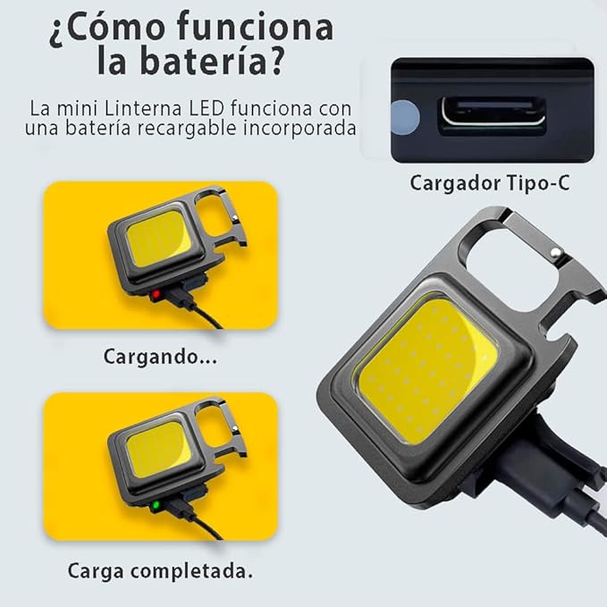 MINI LINTERNA LLAVERO LED - OFERTA 2 X 1