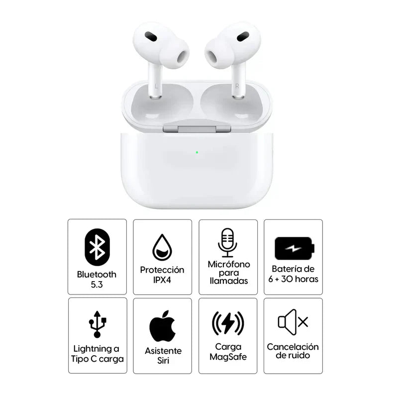 (COMPRA 1 y LLEVA 2) Audífonos Air Pods Pro 2ª Generación Liquidación de Navidad