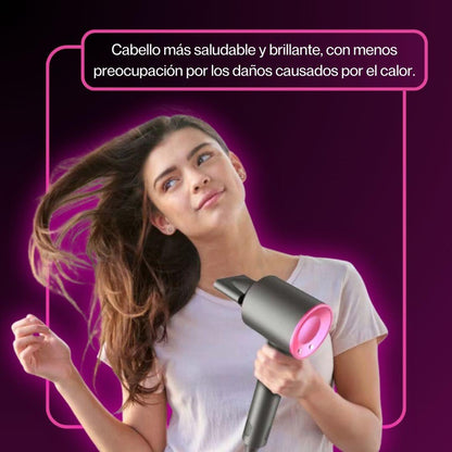 Súper Secador Iónico | Profesional Tipo Dyson + 5 cabezales gratis