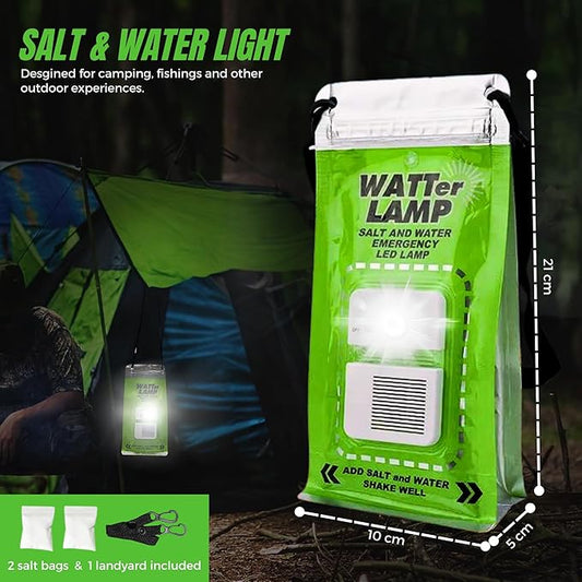 Lámpara LED portátil de agua salada