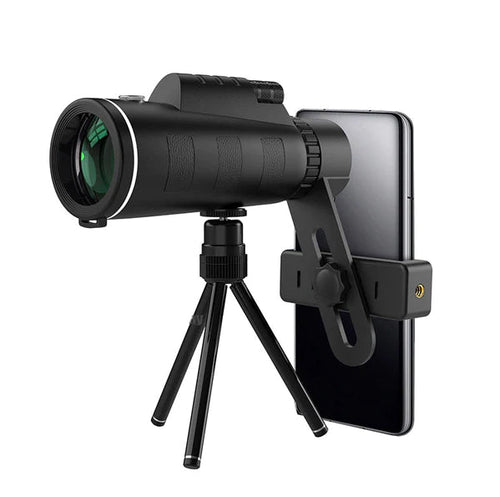 Telescopio Monocular con Soporte para Móvil