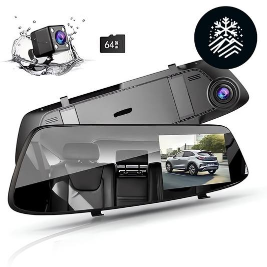 ESPEJO RETROVISOR CON CAMARA DELANTERA + 🎁CAMARA TRASERA HD™🎁